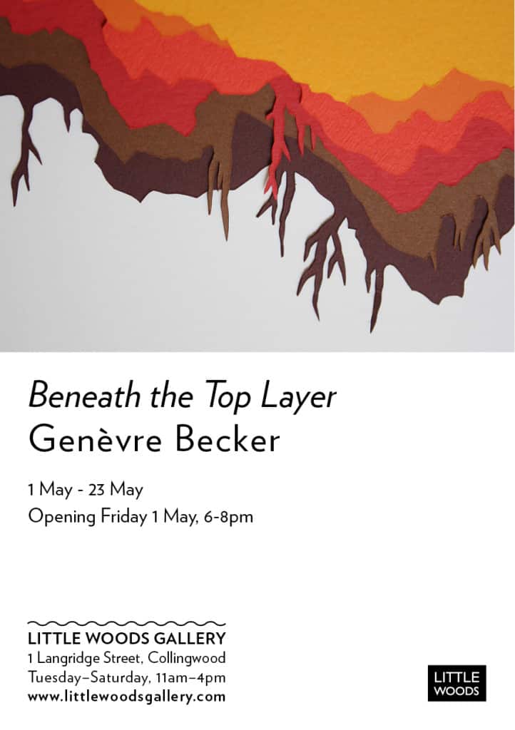 Beneath the Top layer exhibition invitation